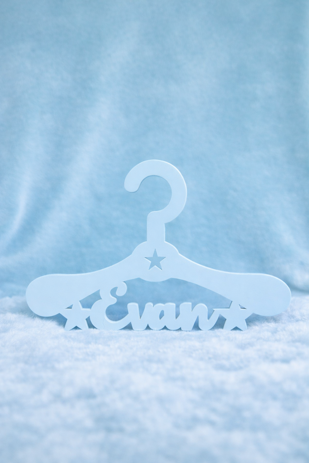 Personalized Newborn Name Baby Hanger Custom Laser Created Infant Keepsake Shower Gift