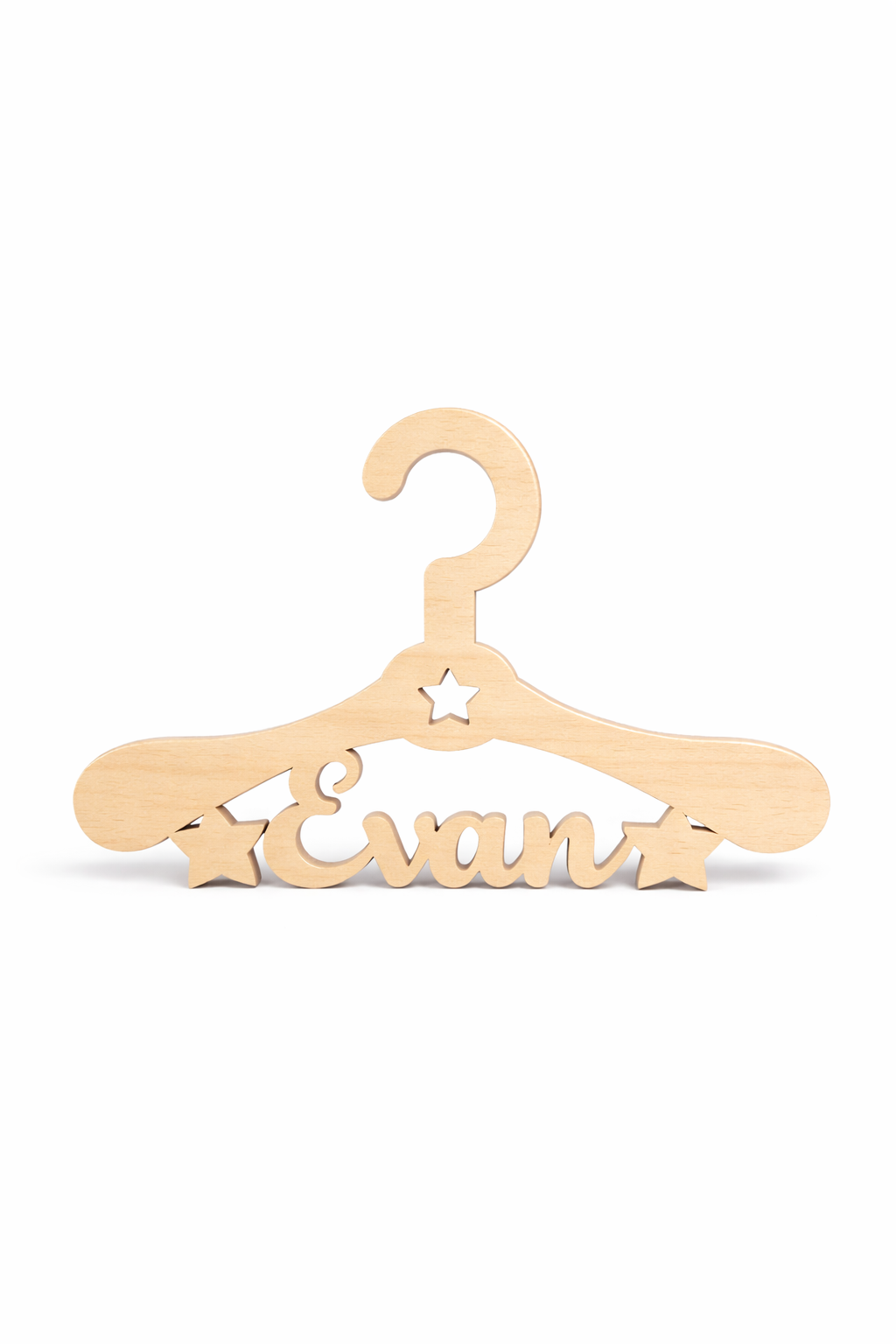 Personalized Newborn Name Baby Hanger Custom Laser Created Infant Keepsake Shower Gift