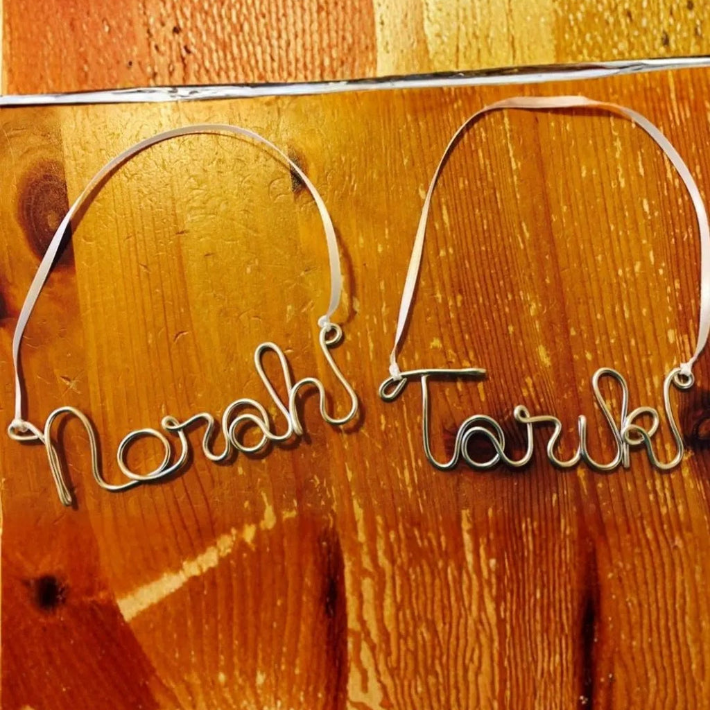 Personalized  Ornament • Custom Name Ornament • Handmade Wire Christmas Decor