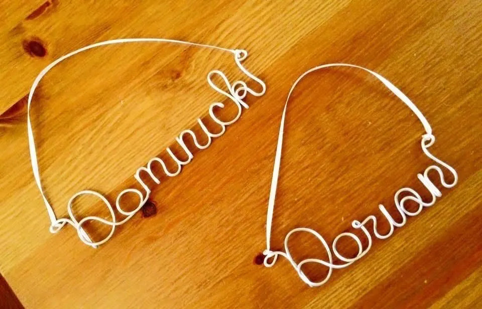 Personalized  Ornament • Custom Name Ornament • Handmade Wire Christmas Decor