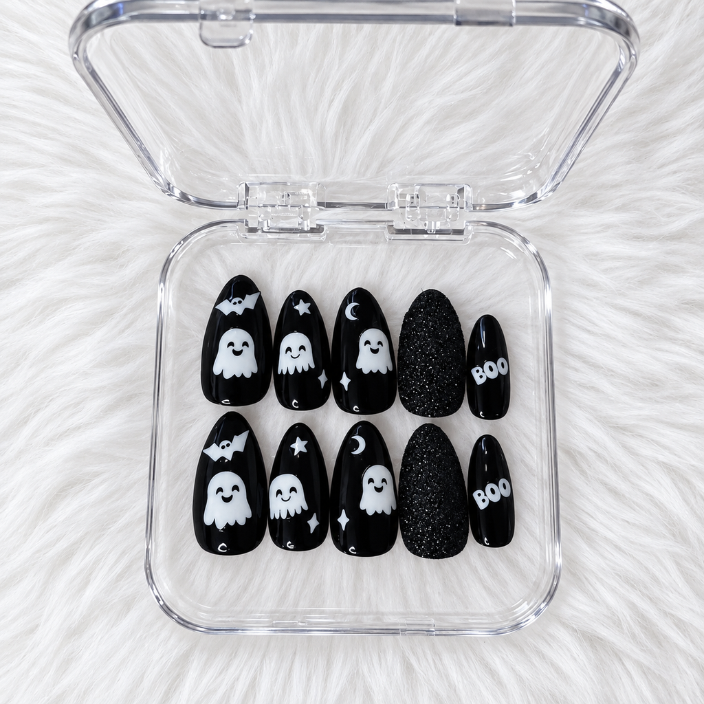 Boo Baby Glow in the Dark Halloween Press-On Nails