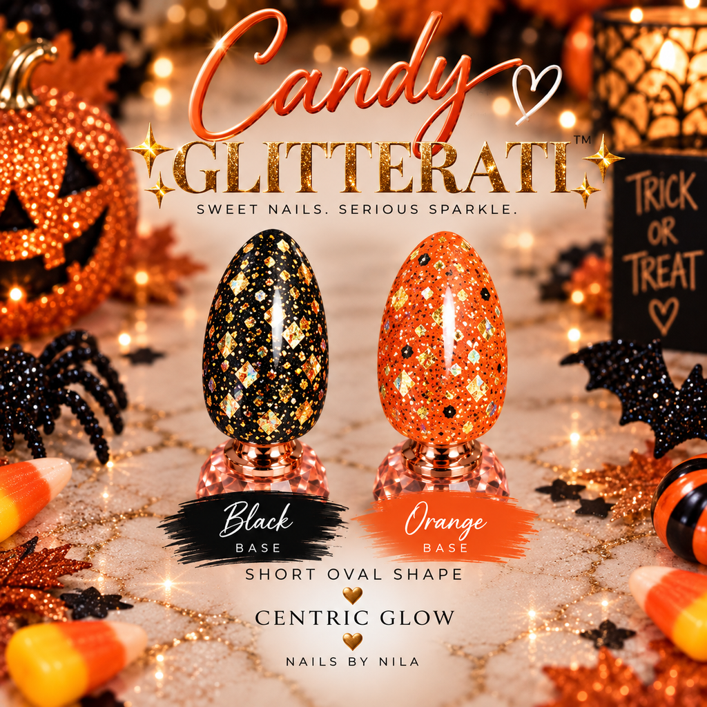 Halloween Glitterati™ Press-On Nails