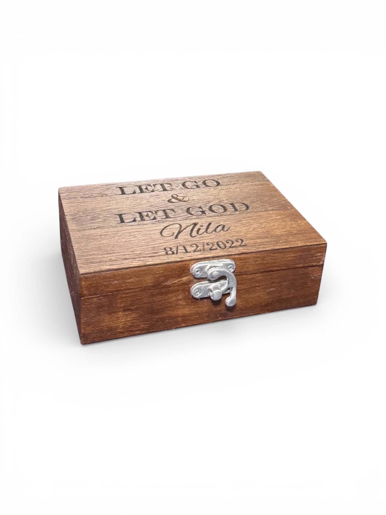 Personalized God Box | Sobriety Gift | Custom Engraved Wooden Recovery Journey Keepsake