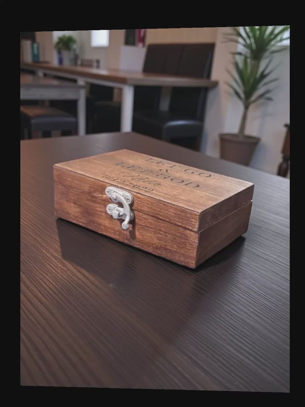 Personalized God Box | Sobriety Gift | Custom Engraved Wooden Recovery Journey Keepsake