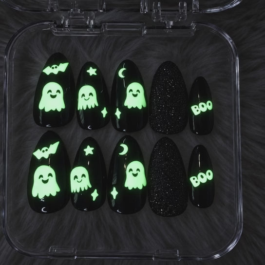 Boo Baby Glow in the Dark Halloween Press-On Nails